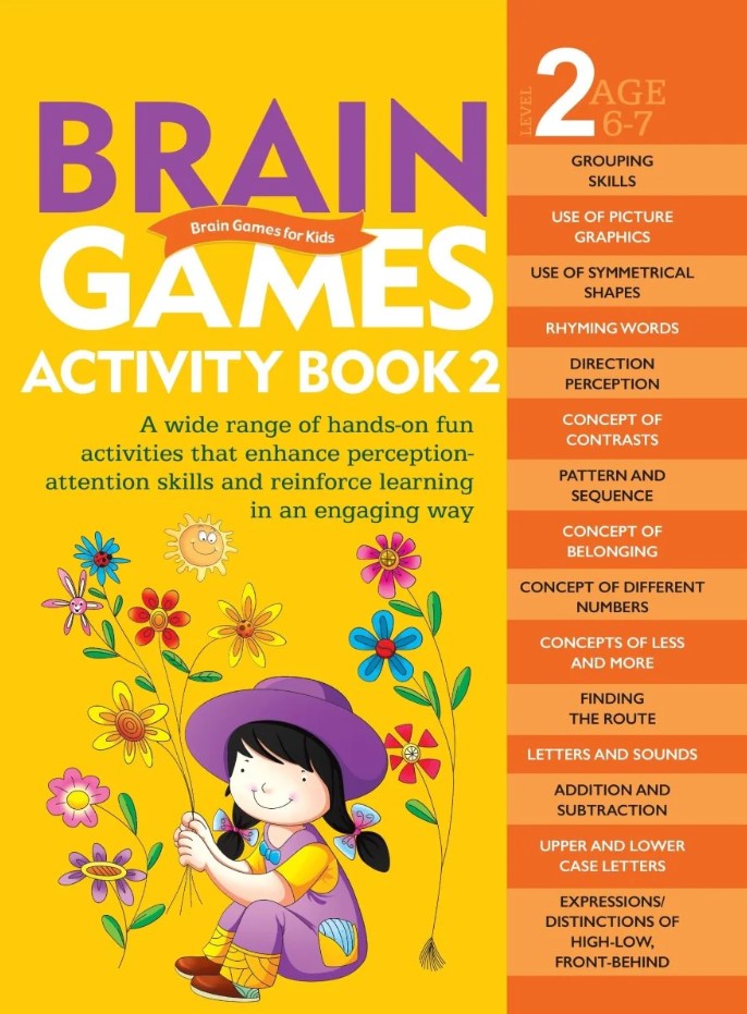 Brain Games for Kids : Brain Games Activity Book 2 : Level 2 